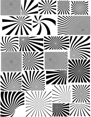 black with white whirl background and photoshop brushes