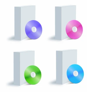 Blank box and DVD