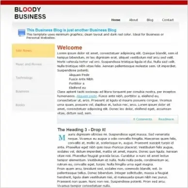 Bloody Business Template