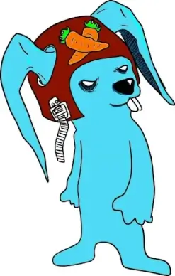 Blue bunny / Conejo azul