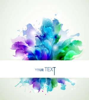 blue color lily flower background vector