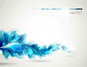 blue color lily flower background vector