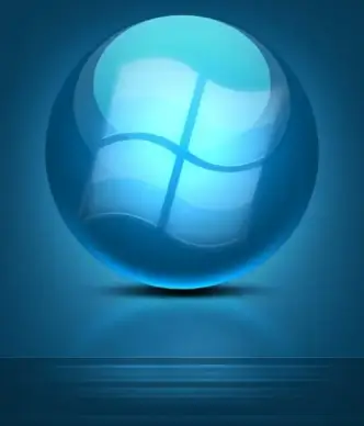 blue cool texture logo psd layered