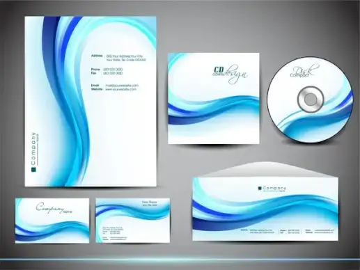 blue corporate identity
