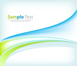 blue green waves abstract background vector graphic