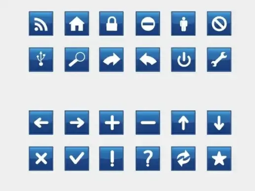 Blue Icons