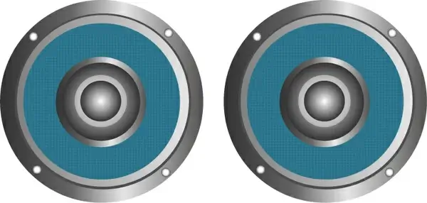 blue music speakers