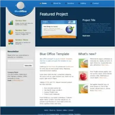 blue office