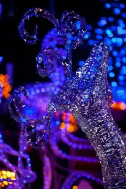 blue reindeer decoration