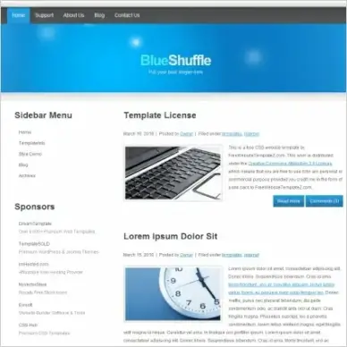Blue Shuffle Template