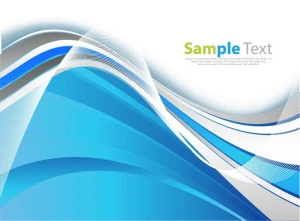 blue smooth wave abstract background vector graphic