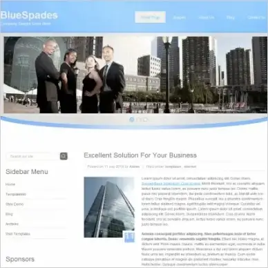 Blue Spades Template