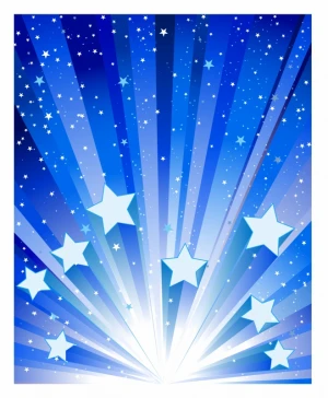 Blue Star Exploding Background