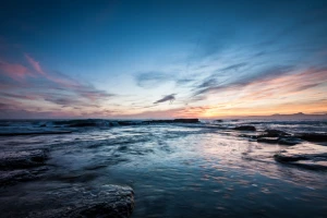 blue sunset