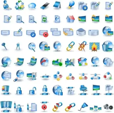 blue technology icon go vector