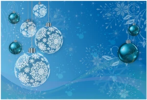 Blue Winter Holiday Background