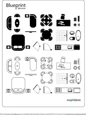 blueprint vector elements