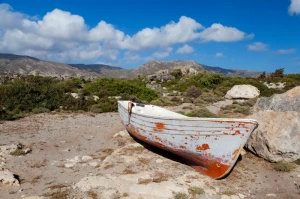 boat dry land