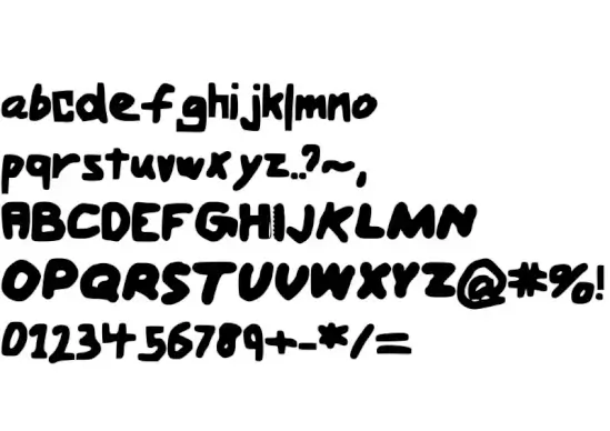 Bold Handwriting