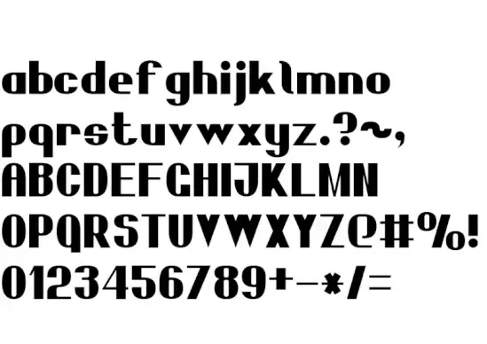 Bold Sans Serif 7