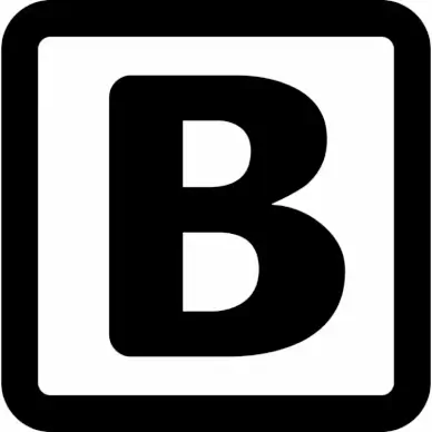 bold text sign icon flat silhouette design