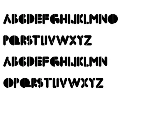 BoldFace Stencil