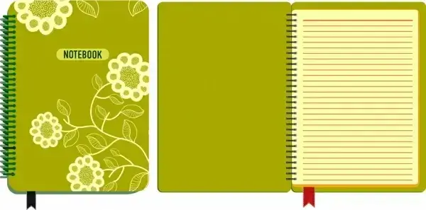 book cover design classical floral pattern