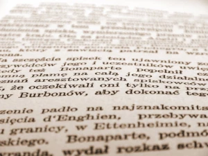 book page text