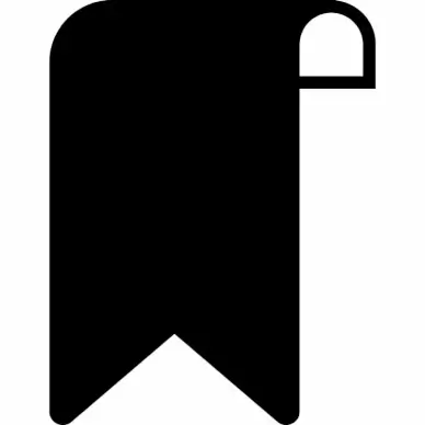 bookmark sign icon flat silhouette sketch