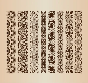border decoration elements patterns