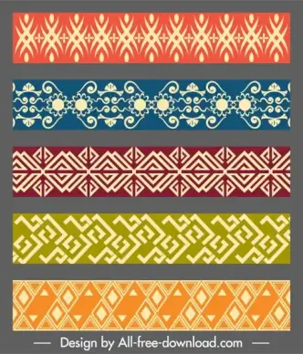 border decorative templates seamless repeating symmetric design