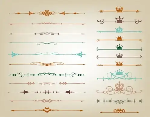 border design element vintage