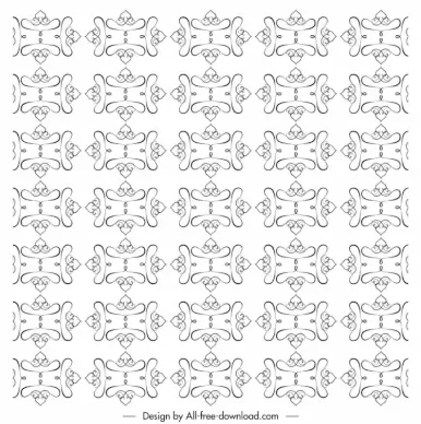 border elements classic style pattern template repeating flat symmetry decor