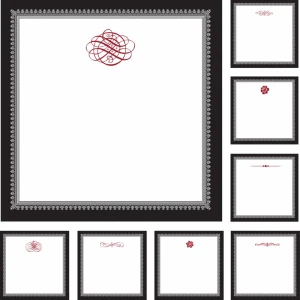 certificate decorative templates classic decor blank sketch