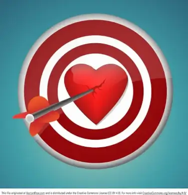 breaking heart with the dart