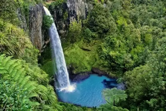 bridal veil fall new zealand waterfall