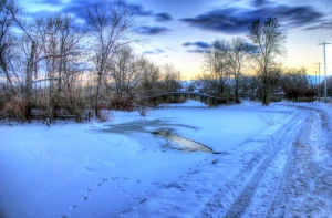 bridge over the ice in madison wisconsin