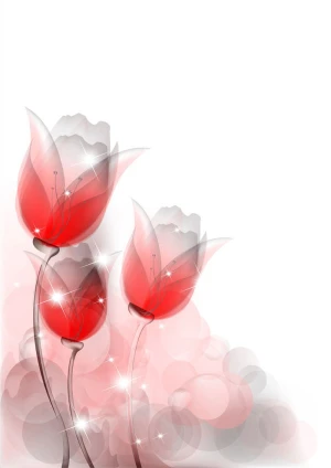 bright background with vivid flower design vector