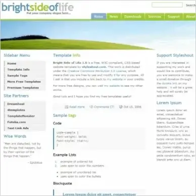 Bright Side of Life 1.0 Template
