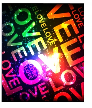 love background sparkling colorful light effect texts decor