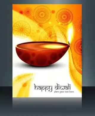brochure beautiful template colorful design vector