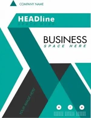 brochure cover design modern geometric decoration