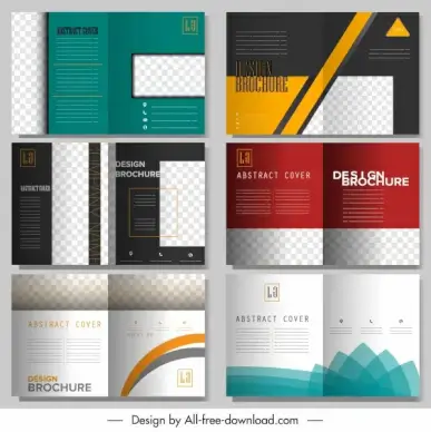 brochure templates modern elegant decor