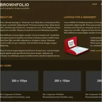 BrownFolio Template