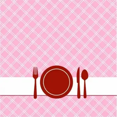 Brunch invitation with pattern background
