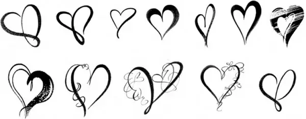Brush Hearts