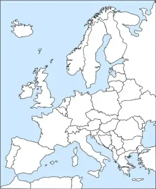 Bubba Europe Outline clip art