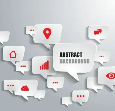 bubble icons background