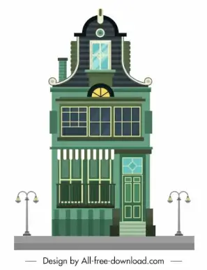 building facade template classic elegant european decor