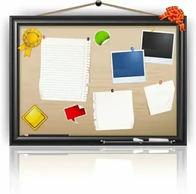 bulletin board background colorful flat modern decor
